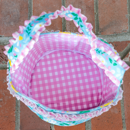 Easter Basket - Floral Bunnies