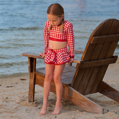 Skirt Bikini - Red Gingham