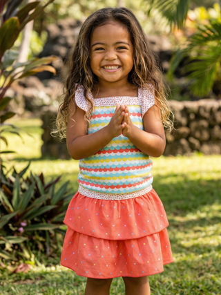 2 - Piece Skort Set - Seaside Scallope - Sugar Bee Clothing