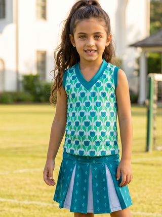 2 - Piece Skort Set – Tulip Court Prep Club Diamond - Sugar Bee Clothing