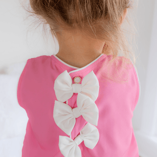3 Bow Swing Back Bloomer Set - Pink Gingham - Sugar Bee Clothing