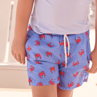 Compression Swim Shorts - Coastal Crab - Sugar Bee Clothing