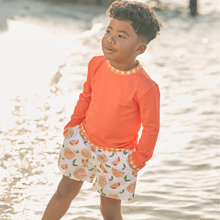 Swim Shorts - Oranges - Sugar Bee Clothing
