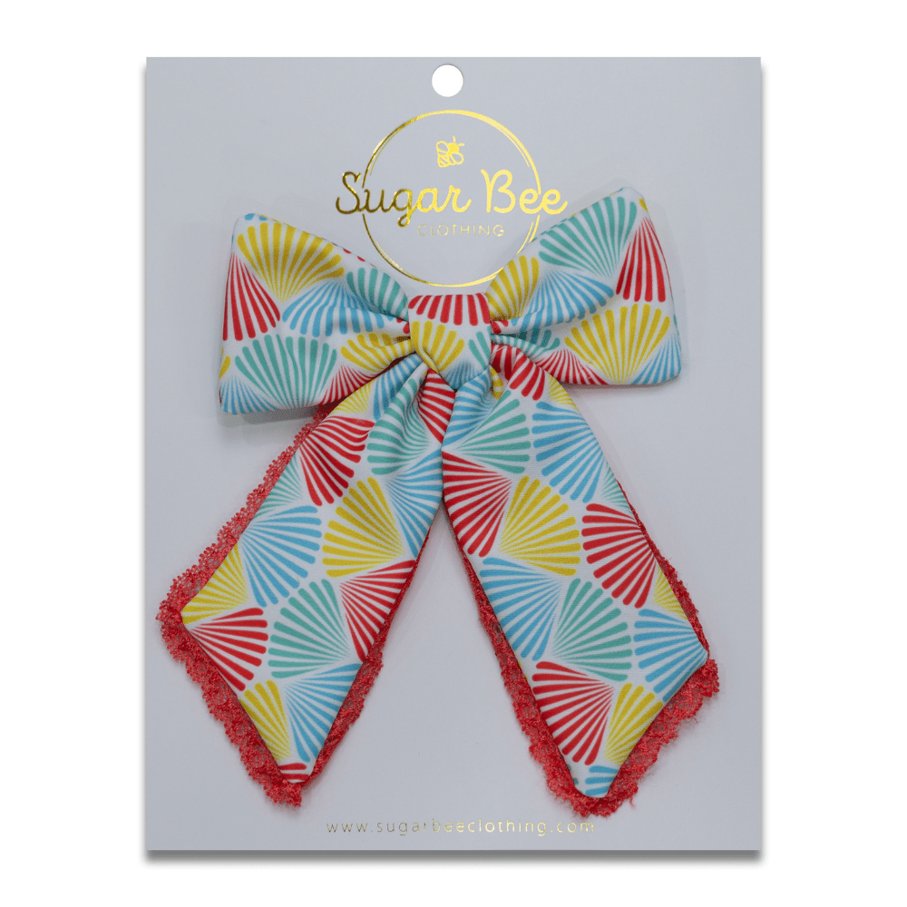 Hairbow - Rainbow Shells - Sugar Bee Clothing