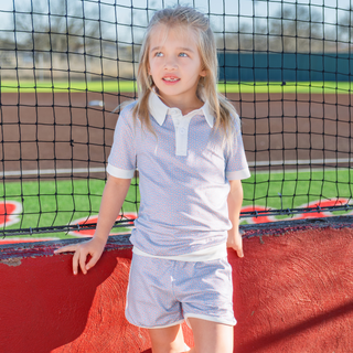 Priscilla Polo Set - Little League - Sugar Bee Clothing