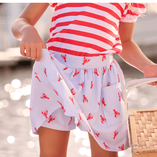 Harriett Pocket Skort - Crawfish - Sugar Bee Clothing