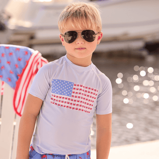 Short Sleeve Rashguard - Coastal Crab - Sugar Bee Clothing