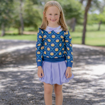 Rebecca Peter Pan LS Bow Sweater - Heirloom Harvest