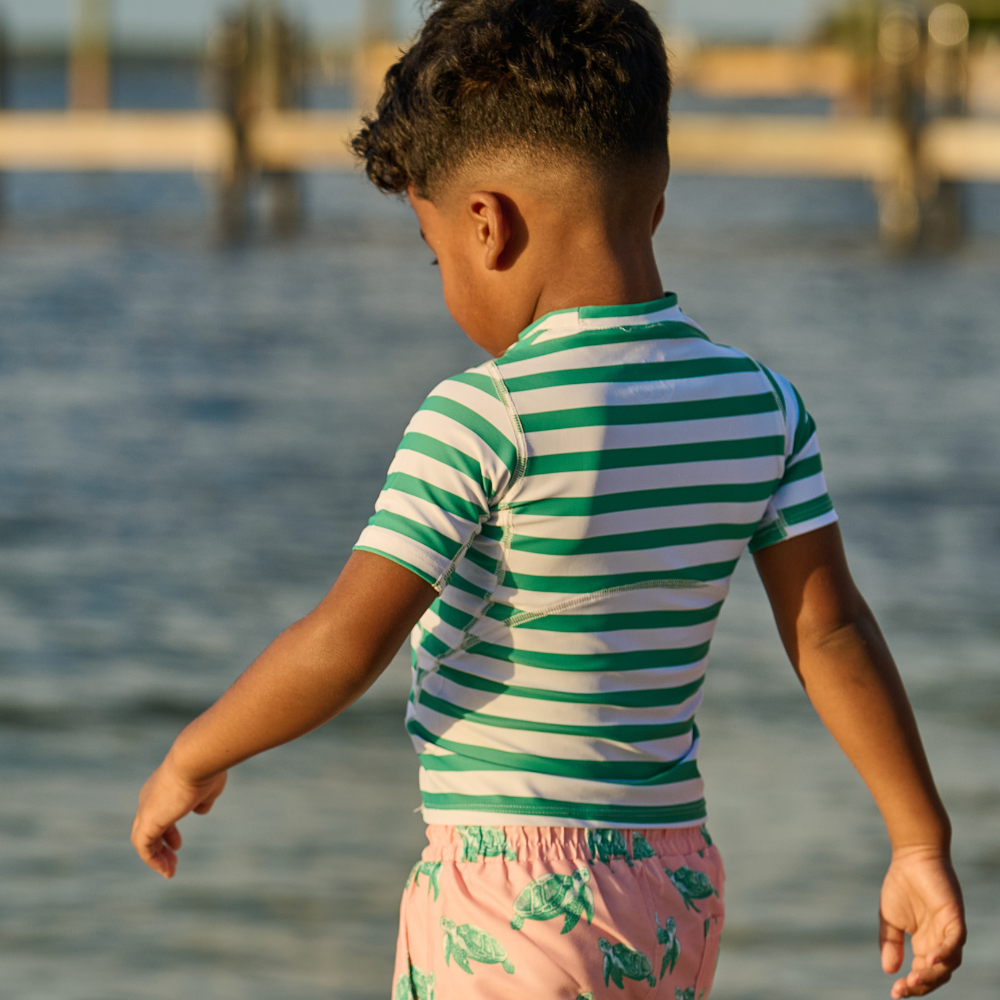 Short Sleeve Rashguard - Sea Turtle Green