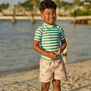 Compression Swim Shorts - Sea Turtles - Sugar Bee Clothing