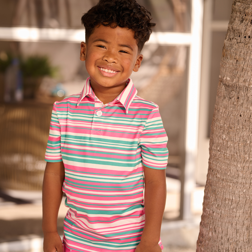 Davis Polo - Palm Springs Stripe