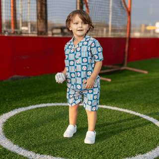 Craig Woven Set - Ballpark - Sugar Bee Clothing