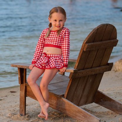 Skirt Bikini - Red Gingham