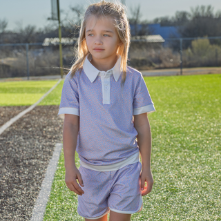 Priscilla Polo Set - Little League - Sugar Bee Clothing