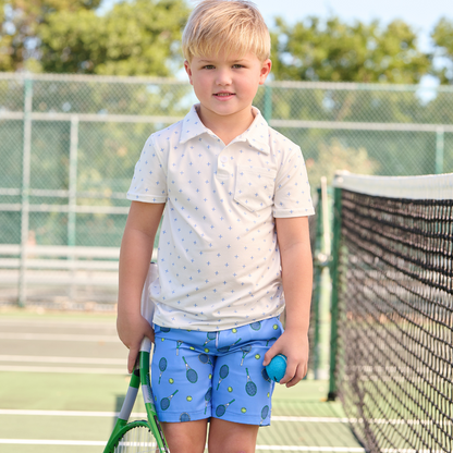 Golf Shorts - French Blue Tennis