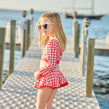 Skirt Bikini - Red Gingham