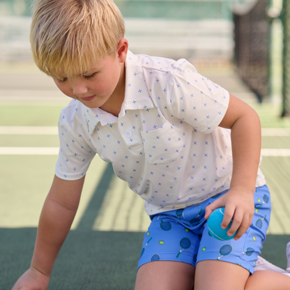 Davis Pocket Polo - French Blue