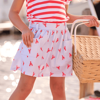 Harriett Pocket Skort - Crawfish - Sugar Bee Clothing