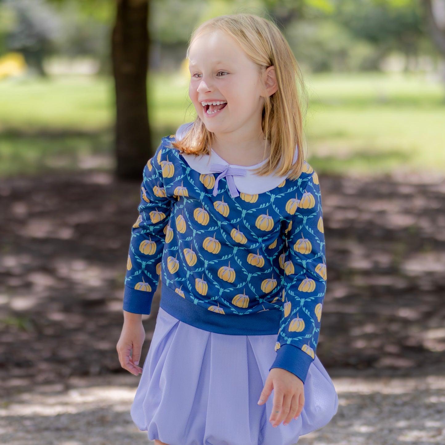 Rebecca Peter Pan LS Bow Sweater - Heirloom Harvest