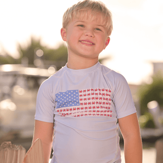 Short Sleeve Rashguard - Coastal Crab - Sugar Bee Clothing