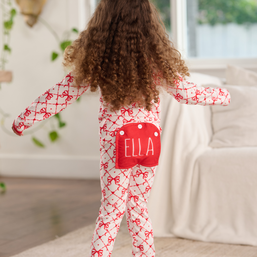 Ruffle Buttflap pajamas - Be Mine