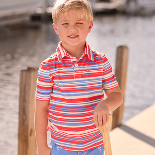 Davis Polo - Cape Cod Stripe - Sugar Bee Clothing