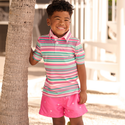 Davis Polo - Palm Springs Stripe