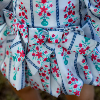 Baby Camille Bubble Dress - Snowberry stripes - Sugar Bee Clothing