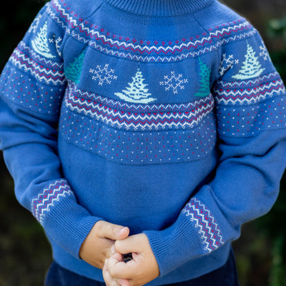 Tucker Crew Sweater - Peppermint Pines