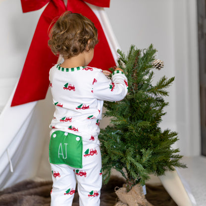 Buttflap Pajamas - Christmas Tractor Holiday Lounge