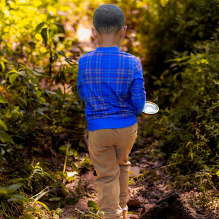 Emerson Crew Sweater - Blue Ridge Plaid - Sugar Bee Clothing