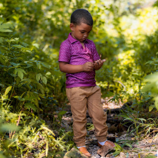 Patrick SS Clubhouse Polo - Cambridge Crimson - Sugar Bee Clothing