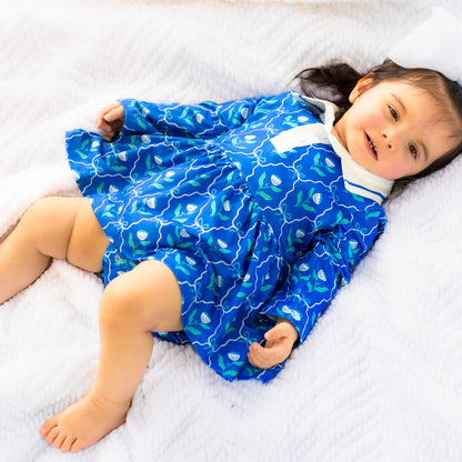 Baby Heidi LS Polo Skirt Bubble - Primrose Parade