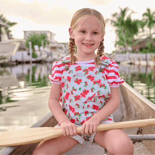 Bougainvillea Heart Overall Set - Sugar Bee Clothing