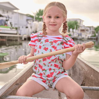 Bougainvillea Heart Overall Set - Sugar Bee Clothing
