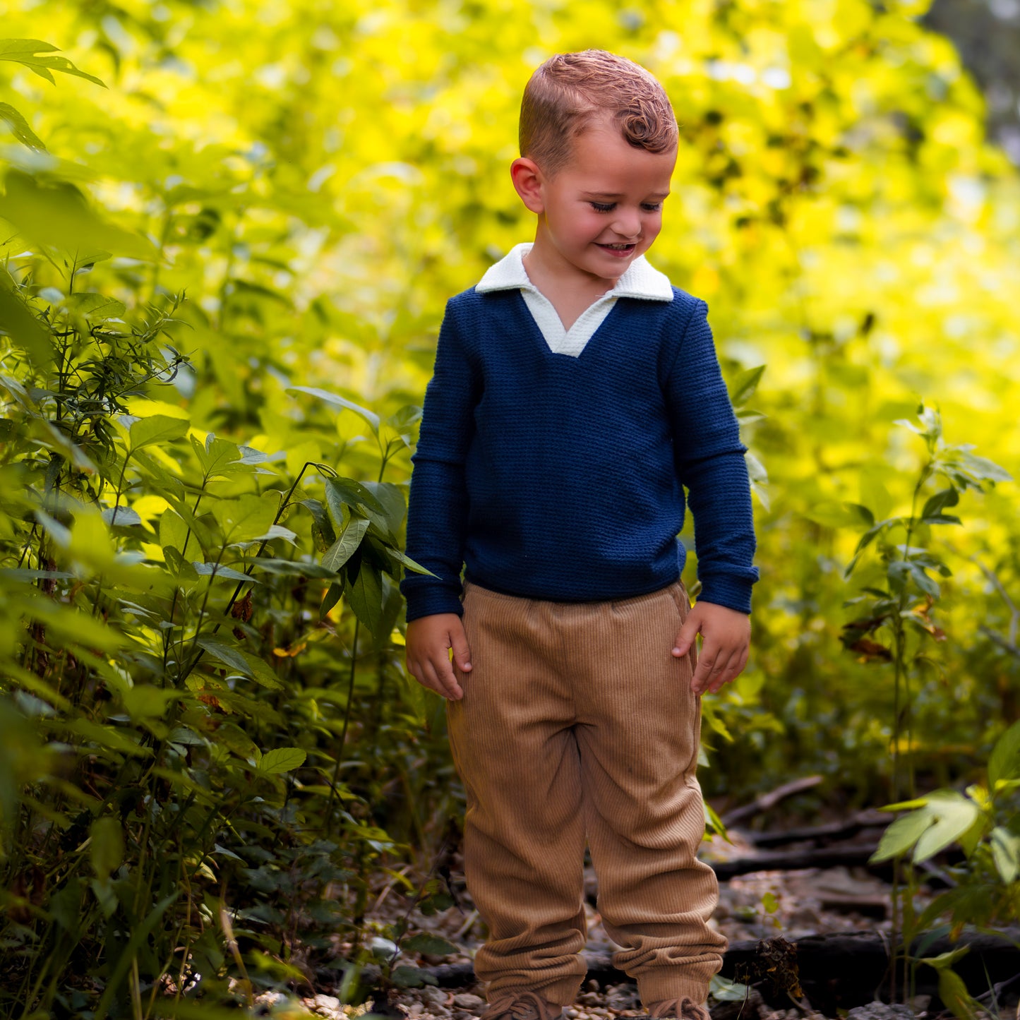 Patrick LS Clubhouse Polo - Prep School Blue