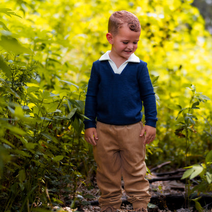 Patrick LS Clubhouse Polo - Prep School Blue