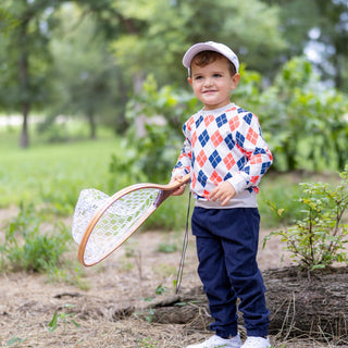 Emmett Corduroy Jogger - Oxford Blue - Sugar Bee Clothing
