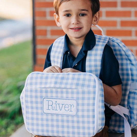 Lunch Bag - Blue Gingham