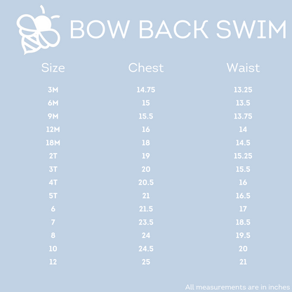 Bow Back Swimsuit - Green Gingham
