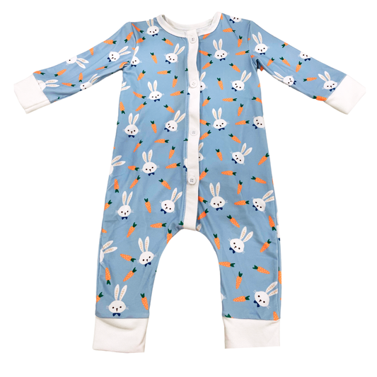 One-piece Buttflap Pajamas - Easter Bunny Boy