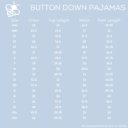 Button Down PJs - Green Pinstripe