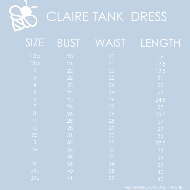 Claire Tank Dress - Orangeade Tulips