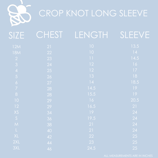 Crop Knot Long Sleeve - French Blue