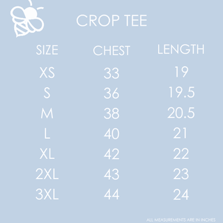 Crop Tee - White - Sugar Bee Clothing