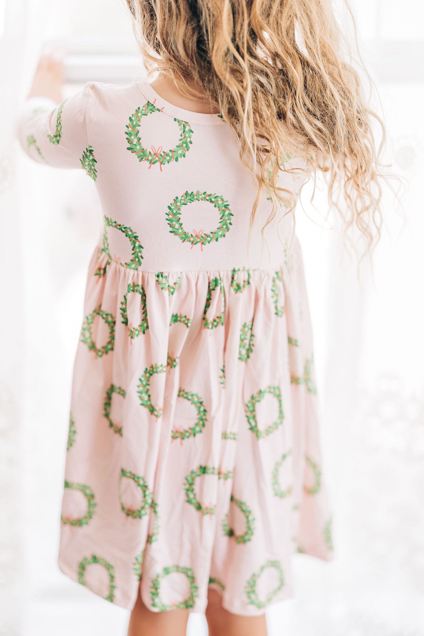 Twirl Dress - Pink Wreath