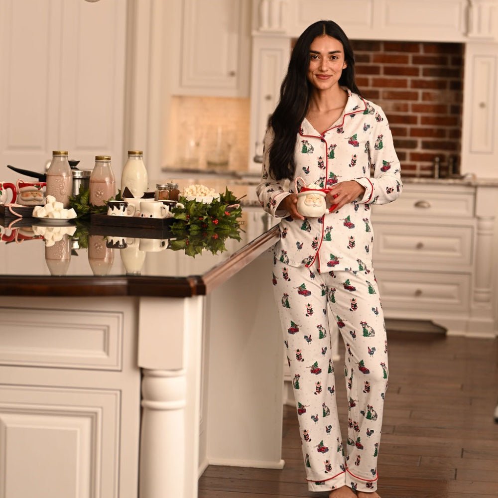 Christmas Pajamas Warehouse Womens Pyjamas Room Service Ladies