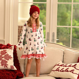 Gown with Bloomers - Christmas on the Farm Holiday Lounge - Sugar Bee Clothing