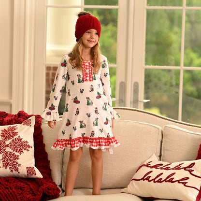 Gown with Bloomers - Christmas on the Farm Holiday Lounge