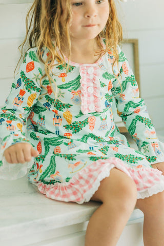 Gown with Bloomers - Nutcracker Holiday Lounge - Sugar Bee Clothing